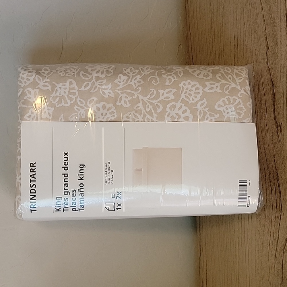 Ikea Trindstarr King Duvet Cover and Pillowcase BRAND NEW